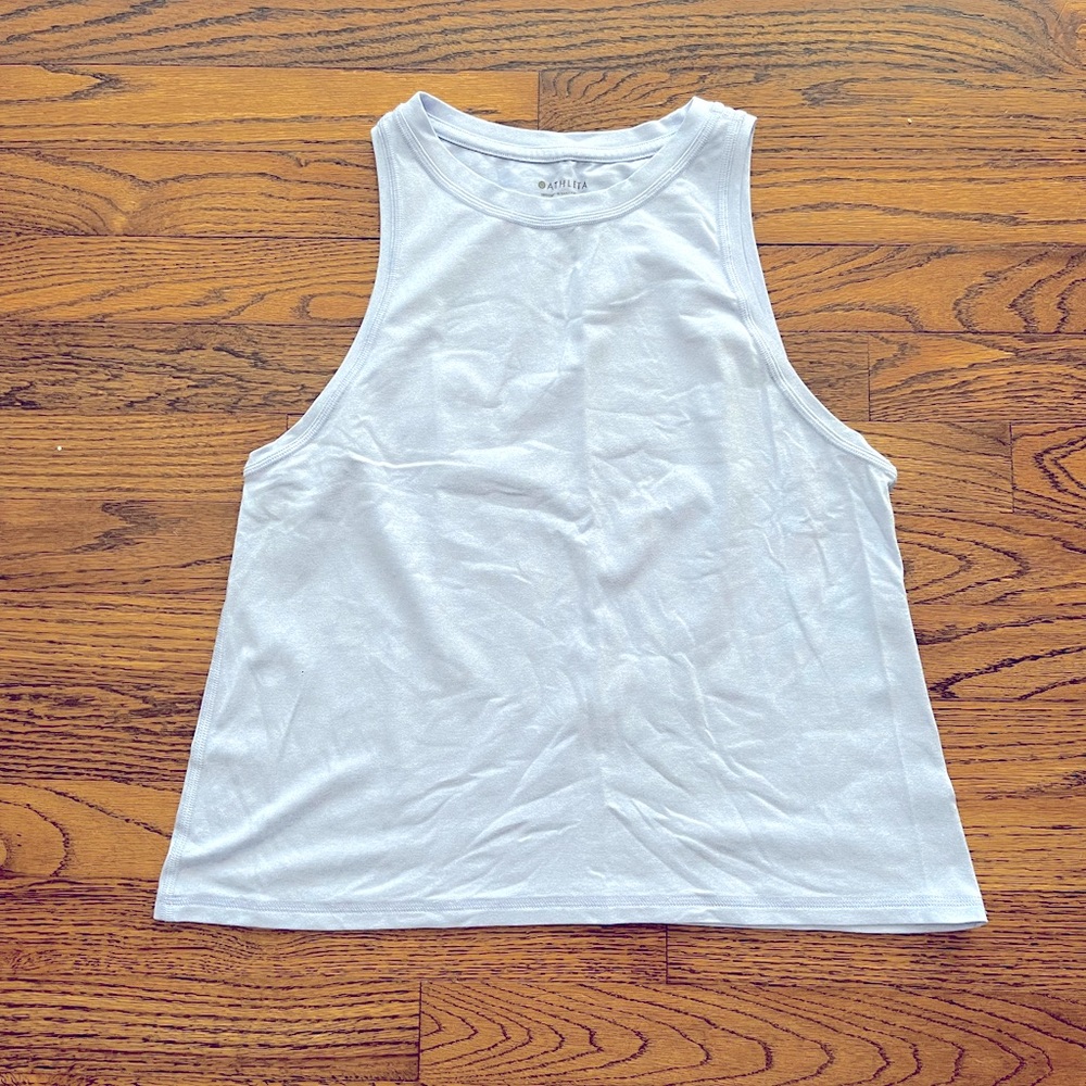 Light blue Athleta Uptempo top